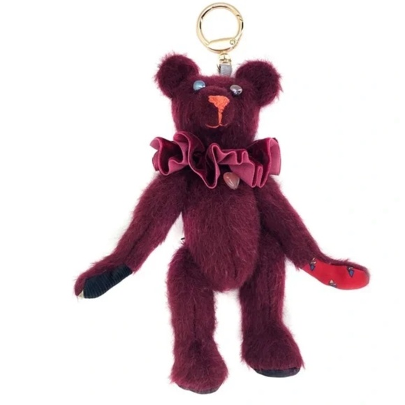 Mohair and silk jointed teddy bear keyring bag charm trick - new - Picture 2 of 4